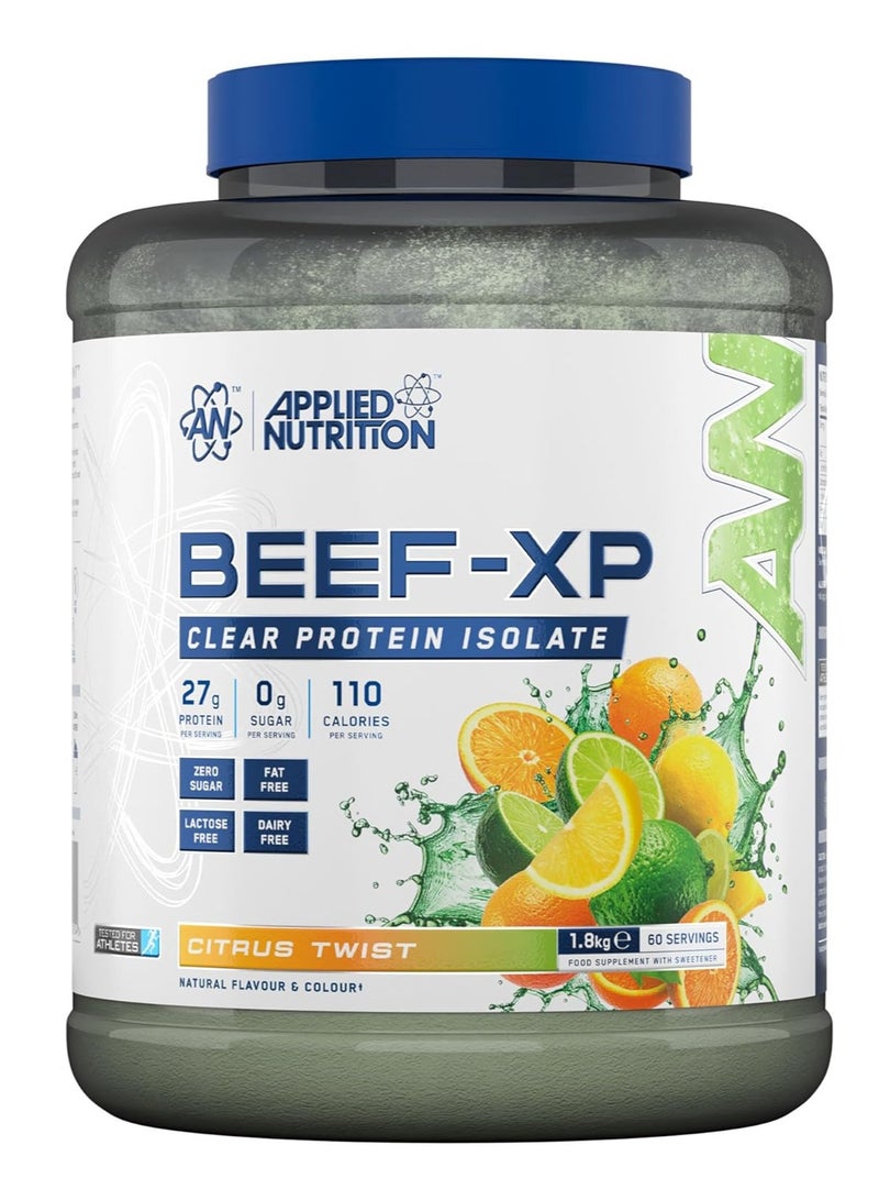 Applied Nutrition Beef XP Clear Protein Isolate - Citrus Twist - (1.8 KG) - Image 1