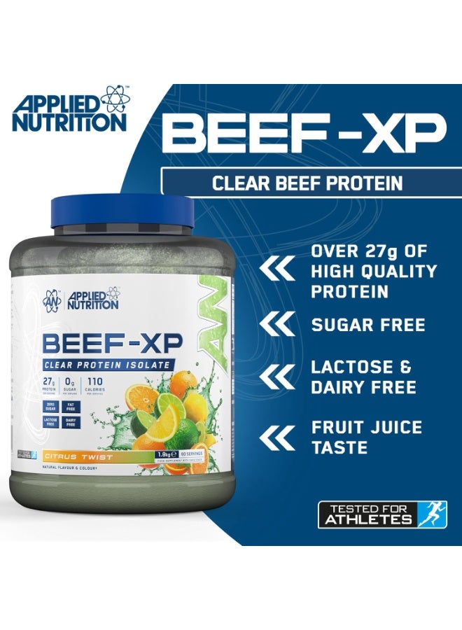 Applied Nutrition Beef XP Clear Protein Isolate - Citrus Twist - (1.8 KG) - Image 4