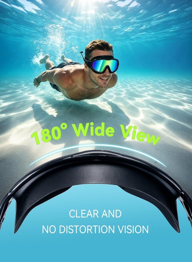 PADONISE Adult Swim Goggles 2 Pack - Anti Fog Swimming Goggles for Men Women with Polarized & Clear Lenses, Wide View Leak Proof Pool Goggles with Ear Plugs and Nose Clip for Beach Essentials - Image 3