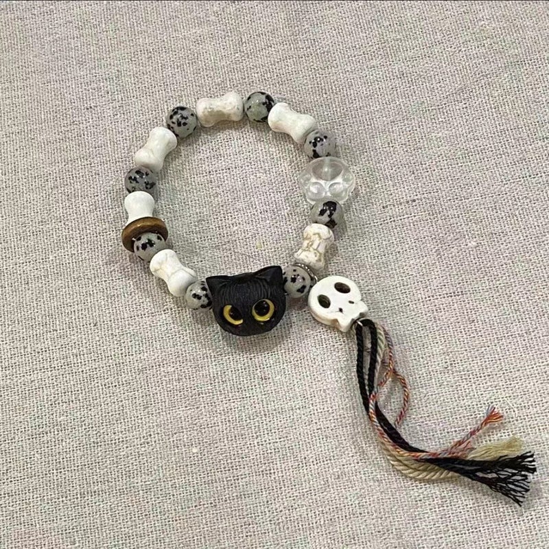 Elegant Lotus Leaf Design Bracelet for Women Skull Bracelet 