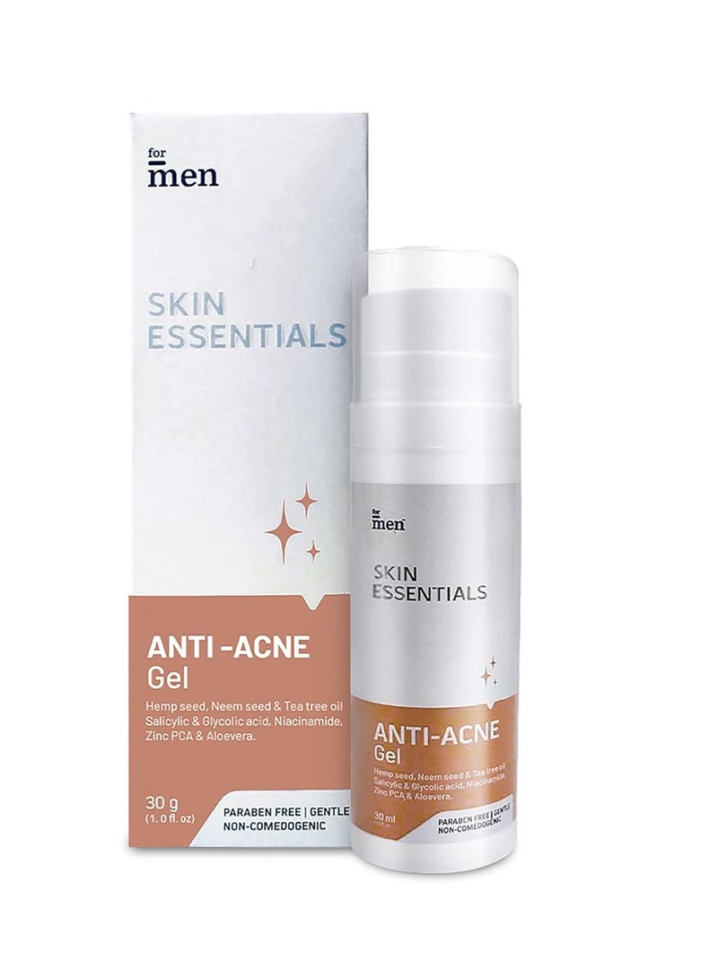 ForMen Anti Acne Gel with Niacinamide Salicylic Acid For Men Acne Prone Skin Fight Acne Scarring 30gm - Image 1