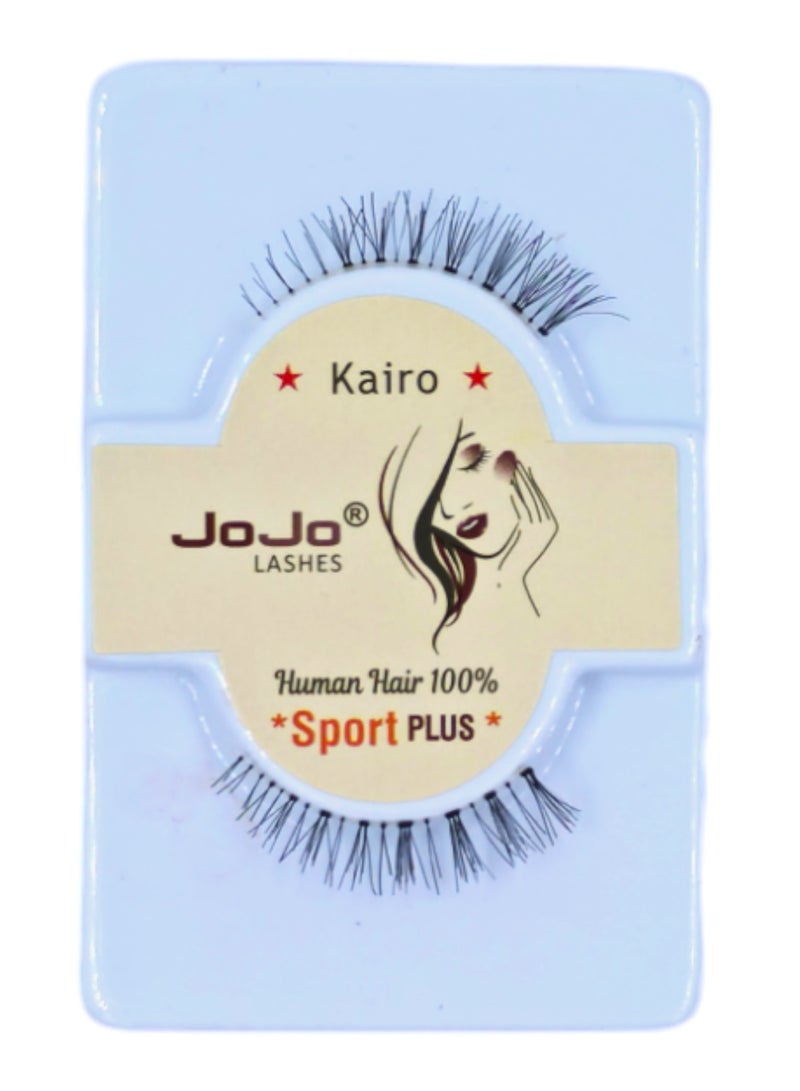 JOJO Eyelashes Human HAIR Black KAIRO - Image 1