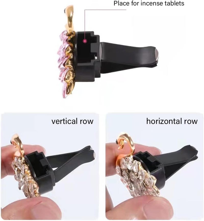 JNNJ 6PCS Decorations Flower Clips for Car Air Vents, Daisy Flower Air Vent Clip Conditioning Outlet Clip, Cute Flowers Charm for Automotive Vent, Cars Air Vent Flowers Shape Fresheners(Pink) - Image 2