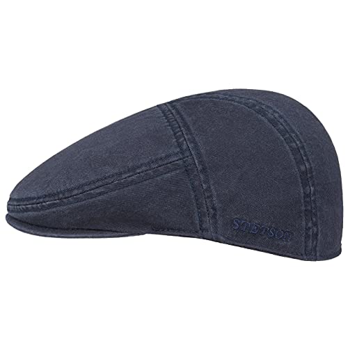 Stetson Paradise Cotton Flat Cap Men Blue 7 1/2-7 5/8 - Image 1