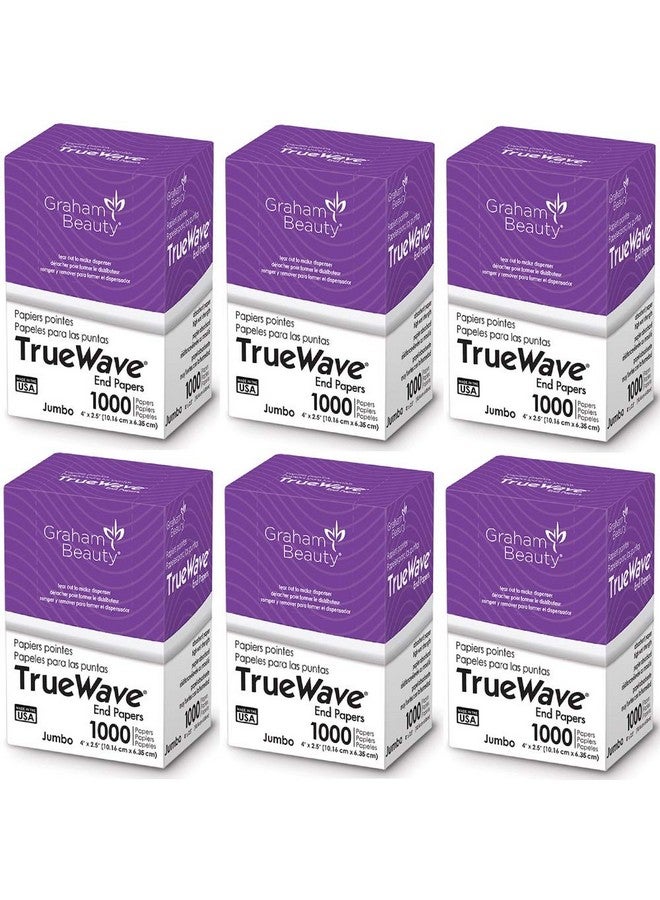 Graham Beauty Salon Truewave Jumbo 4" x 2.5" Paper 1000 Pcs - HC-26067 (6 Pack)