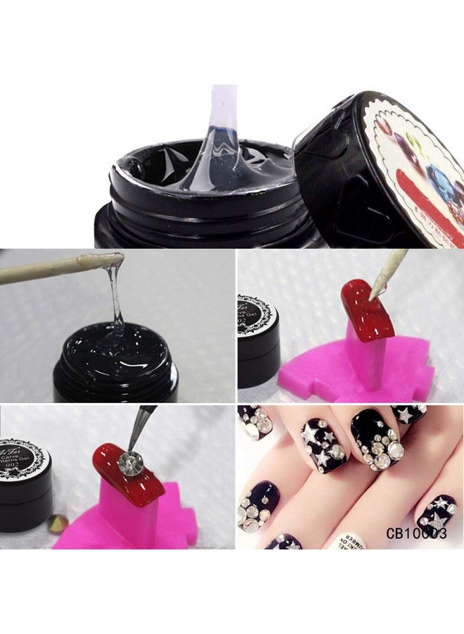 يس ليدي مسمار الفن سوبر لزجة حجر الراين الأشعة فوق البنفسجية هلام لاصق الماس جوهرة منشئ 8 مللي الغراء للمجوهرات مع أدوات فرشاة - Image 4