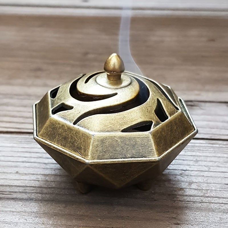 Rosewood Tai Chi Line and Cone Incense Holder Tray - Image 2
