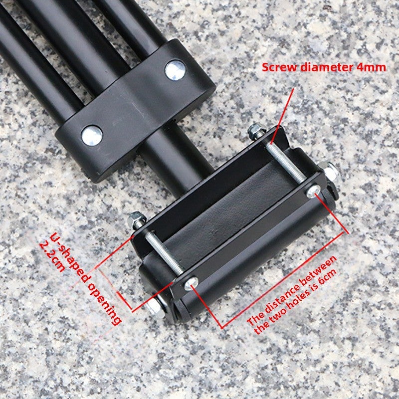 Trolley Trolley Camping Shopping Folding Handle Food Buying Flat Baby Carriage Folding Telescopic Trolley Accessories(Gathering pull rod) - Image 5