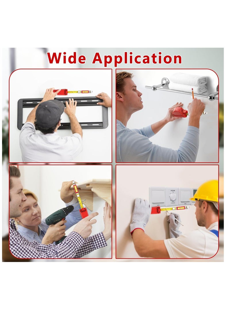 Generic - Picture Hanging Tool with level, All-in-One Hang It Picture Hanging Tool with Rule, Portable Picture Leveling and Hanging Tool, Picture Hanging Level for Hang Pictures, Mirrors, TVs, and Shelves - Image 1