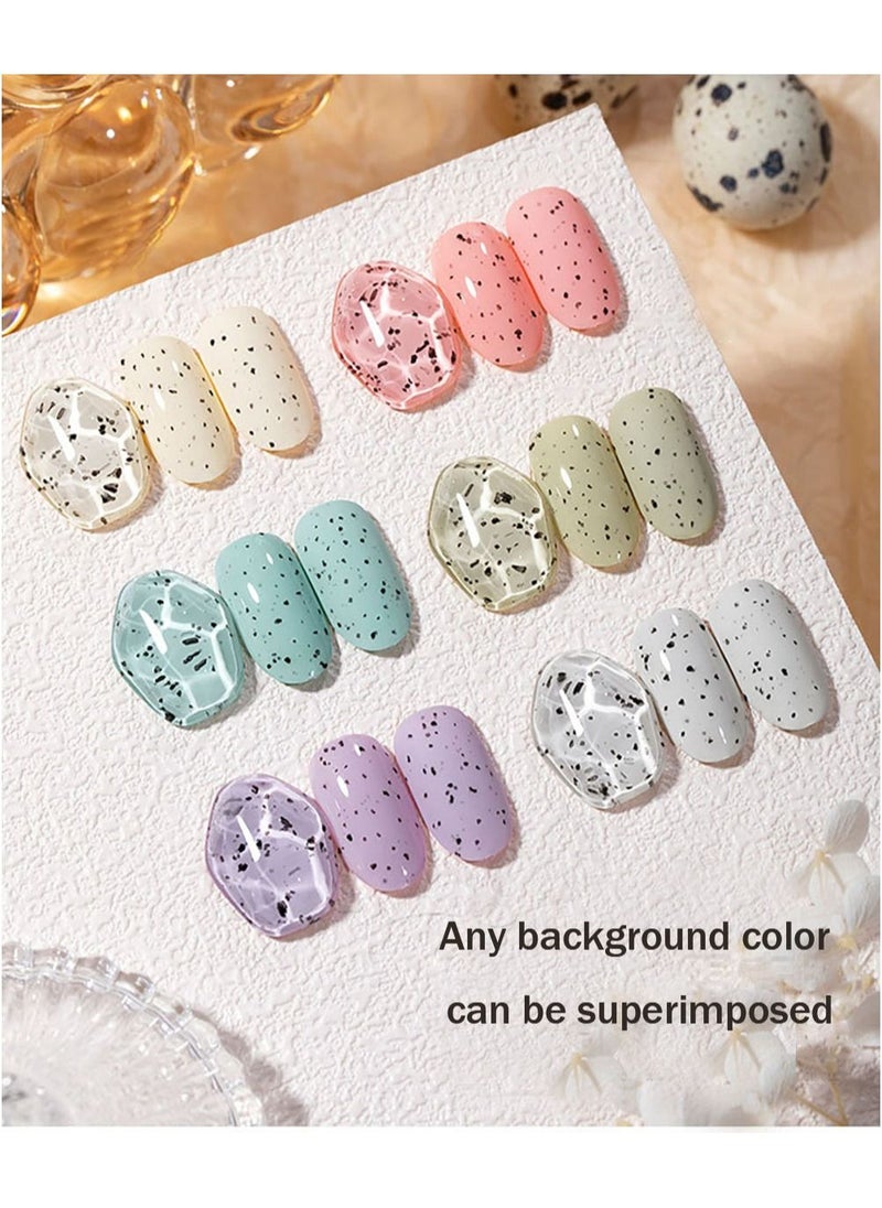 Miss Gooey - Eggshell Nail Polish Glue, All-Match Spot Texture Phototherapy Glue - Image 1