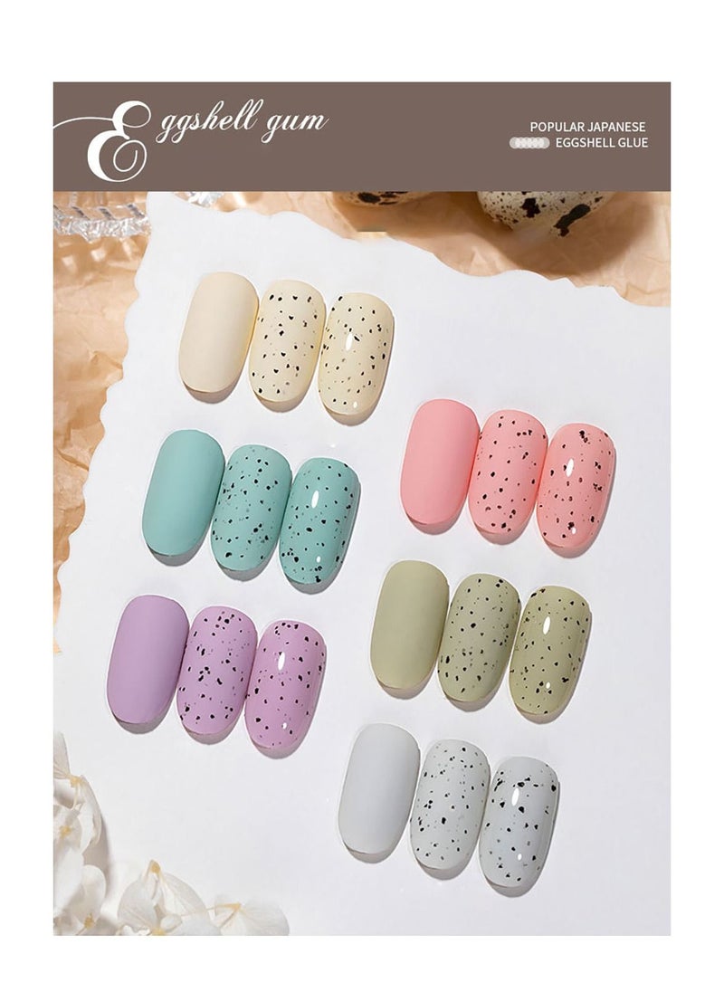 Miss Gooey - Eggshell Nail Polish Glue, All-Match Spot Texture Phototherapy Glue - Image 1