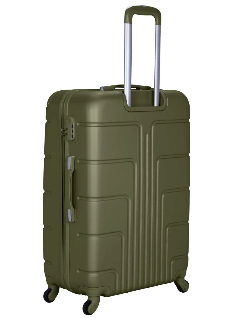 SENATOR Hard Case Travel Bag Extra Large Luggage Trolley ABS Lightweight Suitcase with 4 Spinner Wheels A1012 Olive Green