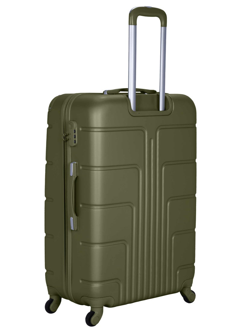 SENATOR Hard Case Travel Bag Extra Large Luggage Trolley ABS Lightweight Suitcase with 4 Spinner Wheels A1012 Olive Green  - Image 3