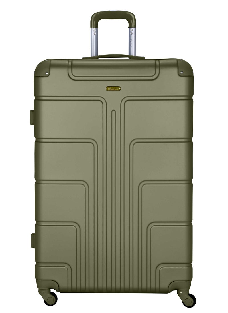 SENATOR Hard Case Travel Bag Extra Large Luggage Trolley ABS Lightweight Suitcase with 4 Spinner Wheels A1012 Olive Green  - Image 2