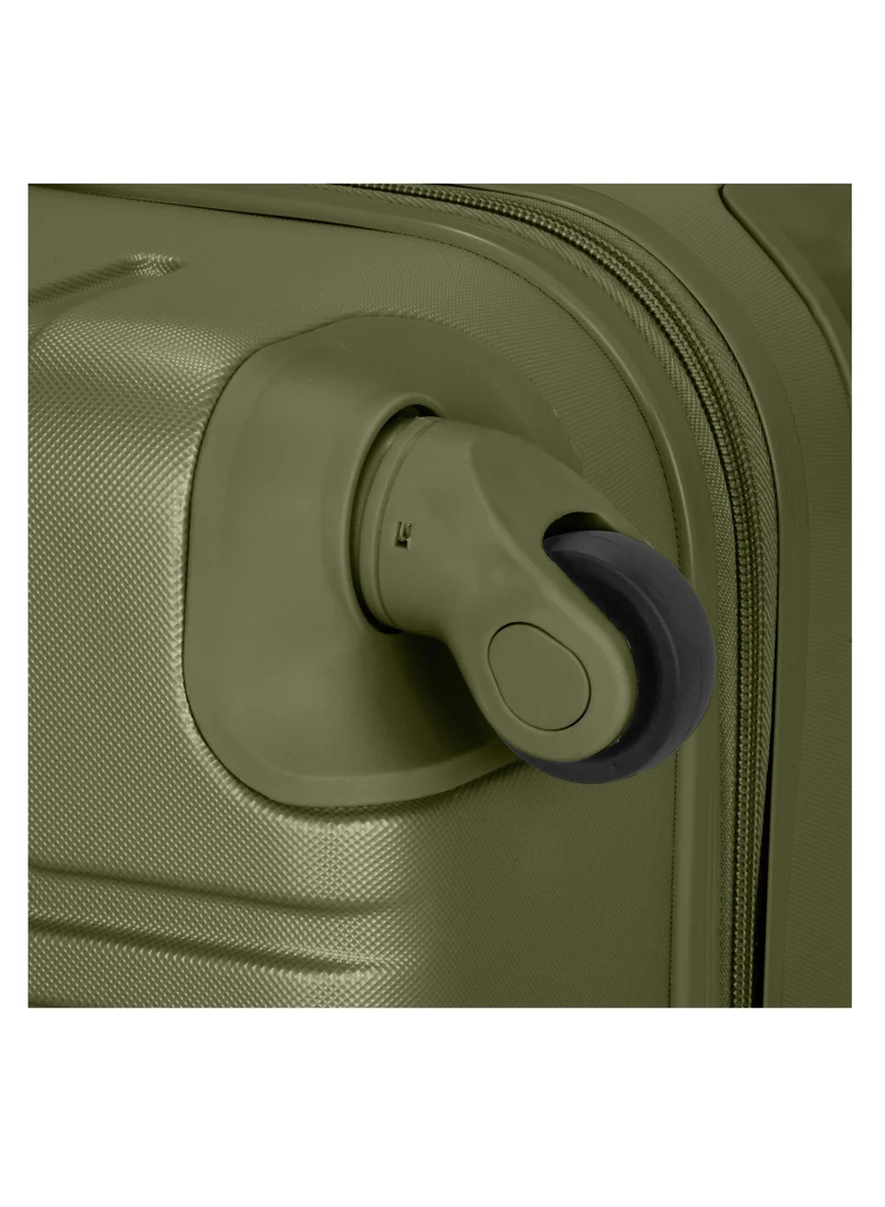 SENATOR Hard Case Travel Bag Extra Large Luggage Trolley ABS Lightweight Suitcase with 4 Spinner Wheels A1012 Olive Green