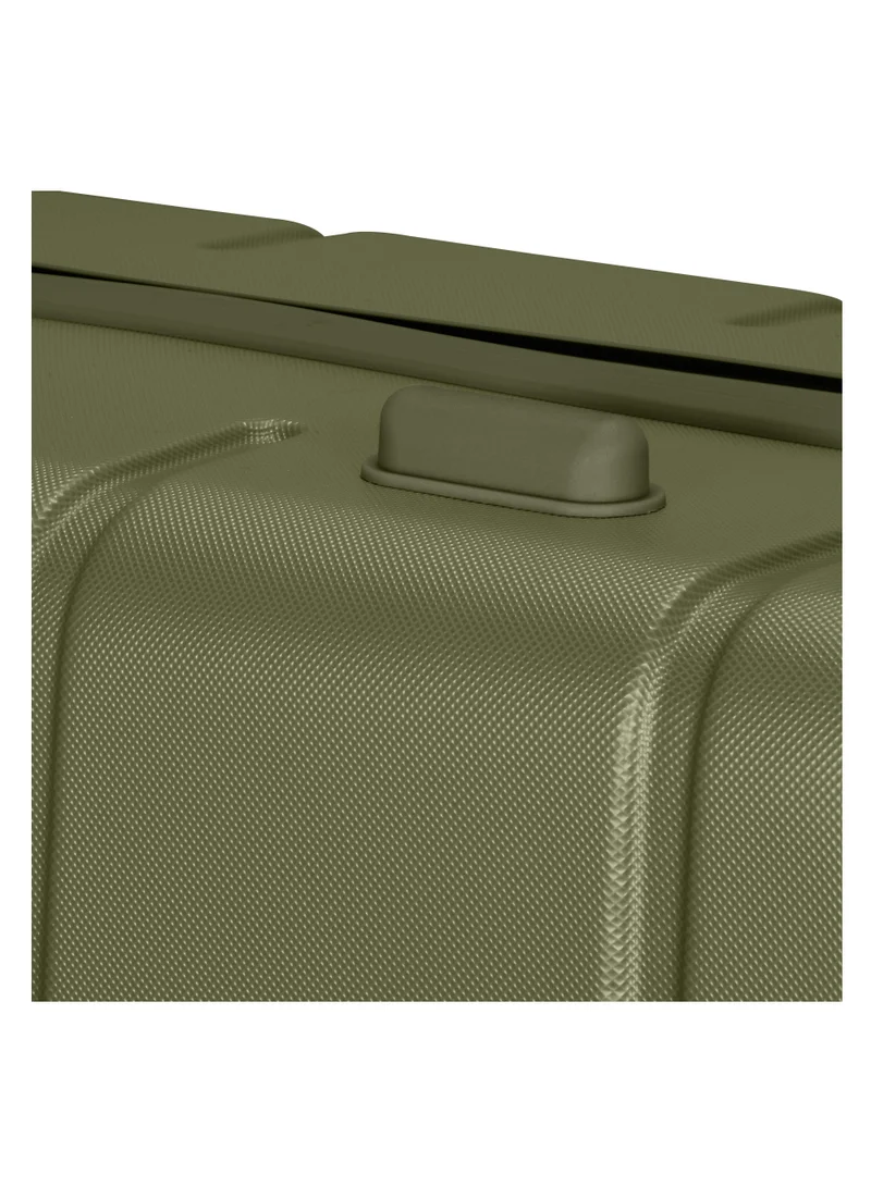 SENATOR Hard Case Travel Bag Extra Large Luggage Trolley ABS Lightweight Suitcase with 4 Spinner Wheels A1012 Olive Green