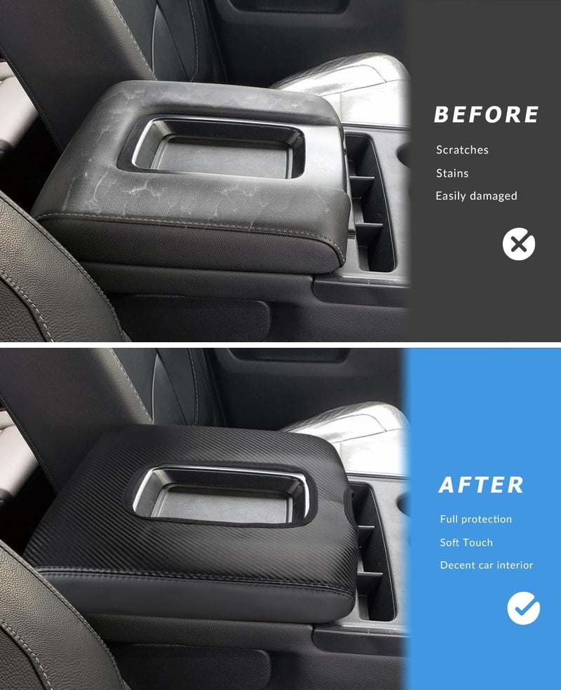 INTGET Center Console Armrest Cover for Chevy Silverado & GMC Sierra - Image 2