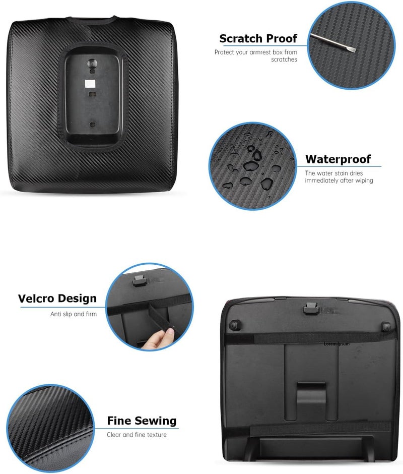 INTGET Center Console Armrest Cover for Chevy Silverado & GMC Sierra - Image 5