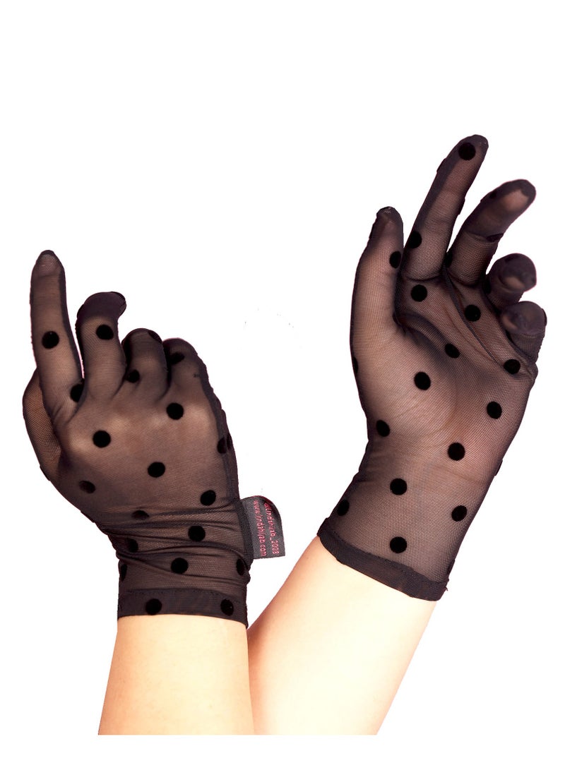 Linda Ladies Plain Velvet Short Fashion Gloves 