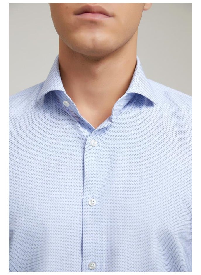 D'S DAMAT Ds Damat Slim Fit Blue Shirt  - Image 3