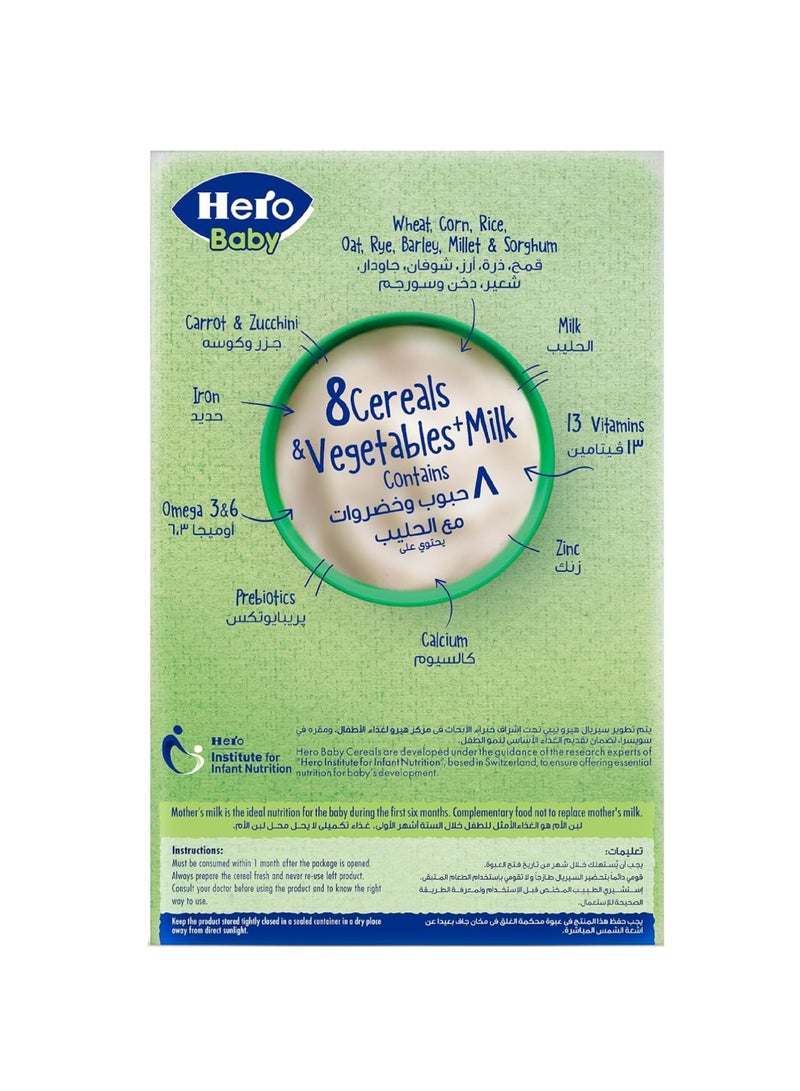 Hero Baby 8 Cereals And Vegetables + Milk 150g - Image 2