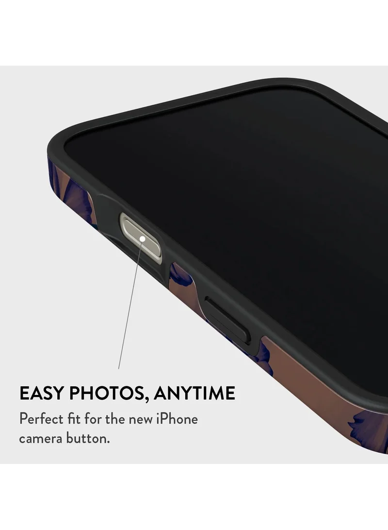 BURGA iPhone 16 Pro Max Case, 2 Piece Hard Shell + TPU Silicone Interior, Shock Absorption, All Port Accessible, Raised Bezel For Screen & Camera Protection, Never Fading HQ Print,Velvet Night