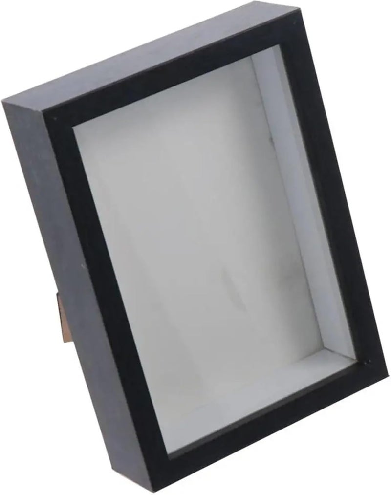 Shadows Box Frames 2Pcs Multi-Size Shadow Box Frame Natral Wood Black Rectangular Wooden Photo Frame Acrylic Display Case Dried Flower(Wood-8 x 10 inch) - Image 2