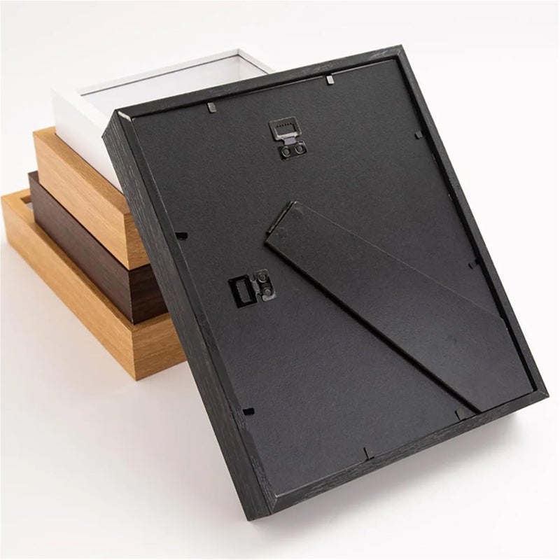 Shadows Box Frames 2Pcs Multi-Size Shadow Box Frame Natral Wood Black Rectangular Wooden Photo Frame Acrylic Display Case Dried Flower(Wood-8 x 10 inch) - Image 3