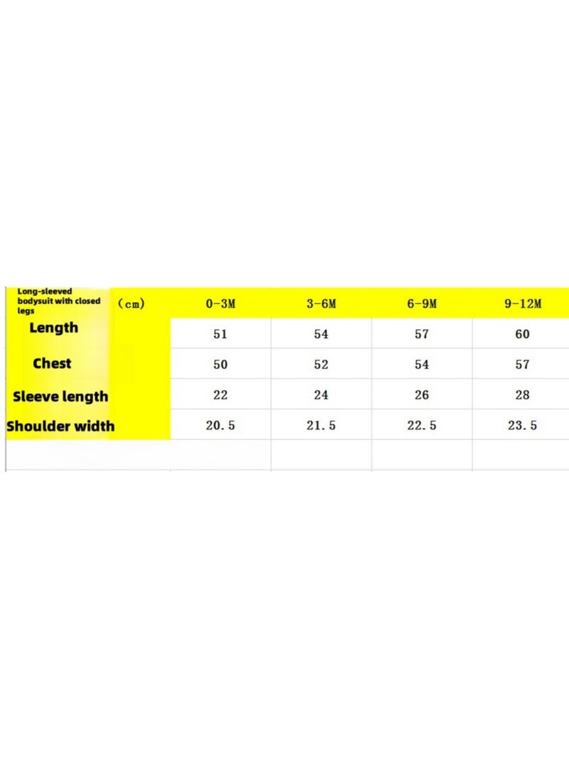 Three-Piece Cotton-Footed Baby Crawling Suit Bodysuit - Image 2