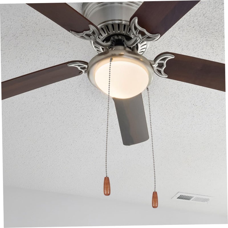Wooden Pull Chain Extension For Ceiling Fan Light Fixtures 5pcs Natural Log Color - Image 5