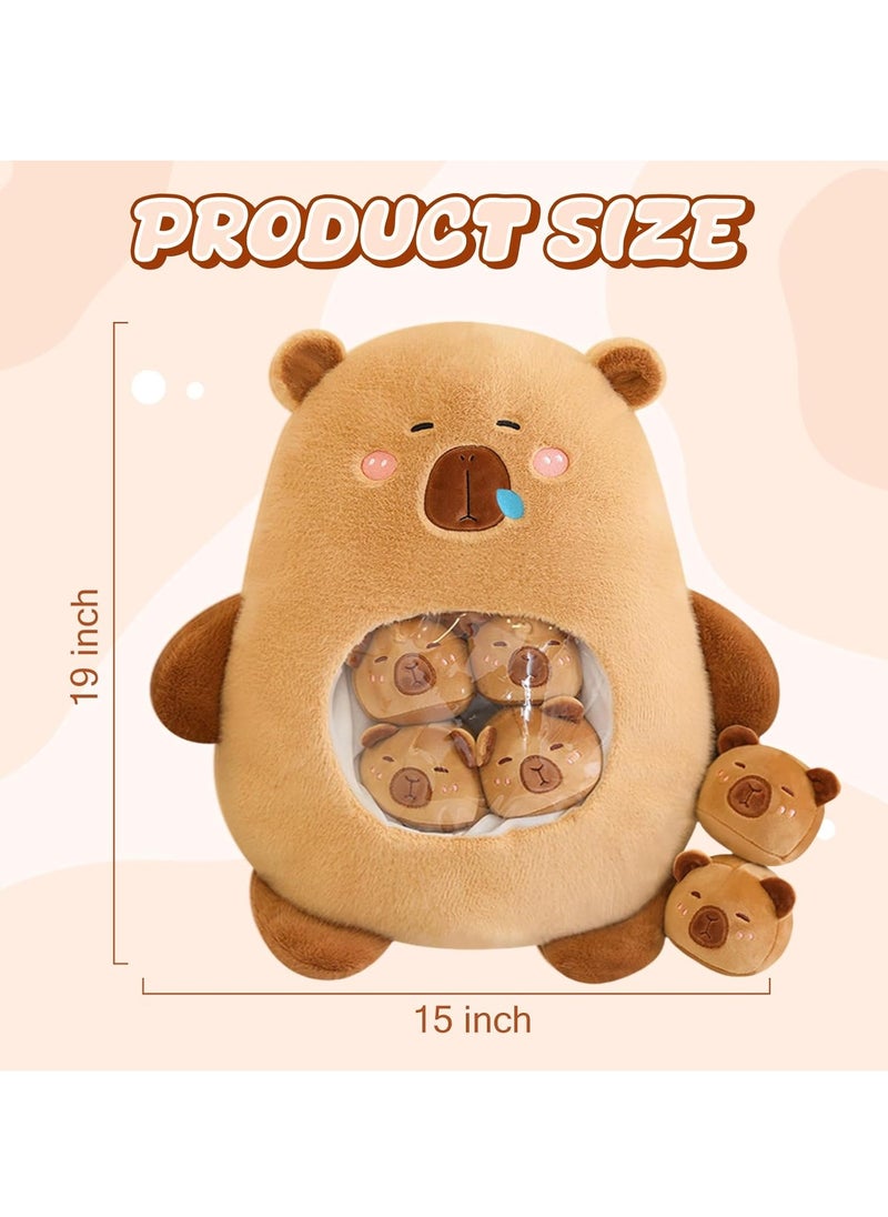 Cute Plush Pillow Removable Stuffed Animal Toy Creative Gift Children's Soft Pillow Room Decoration - Panda (6 Panda Balls Inside)  - Image 5