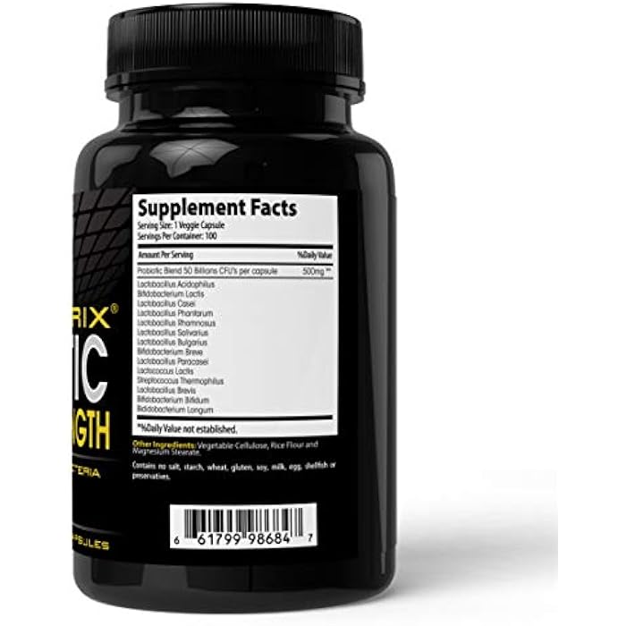Absonutrix Probiotic Maximum Strength 50 Billion Per Capsule Multi-Strain 100 Capsules - Image 2