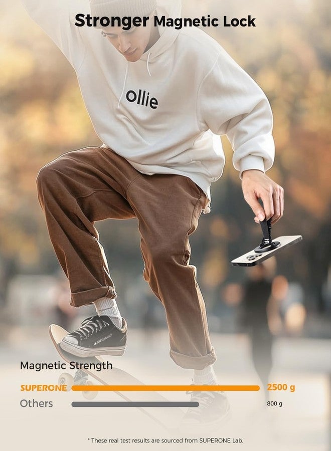 SUPERONE for Magsafe Phone Grip, Magnetic Phone Ring Holder Strap, Magnetic Phone Grip, Magsafe Finger Ring Grip Stand Holder for iPhone 17/16/15/14/13/12 Series, MagSafe Accessories - Image 2