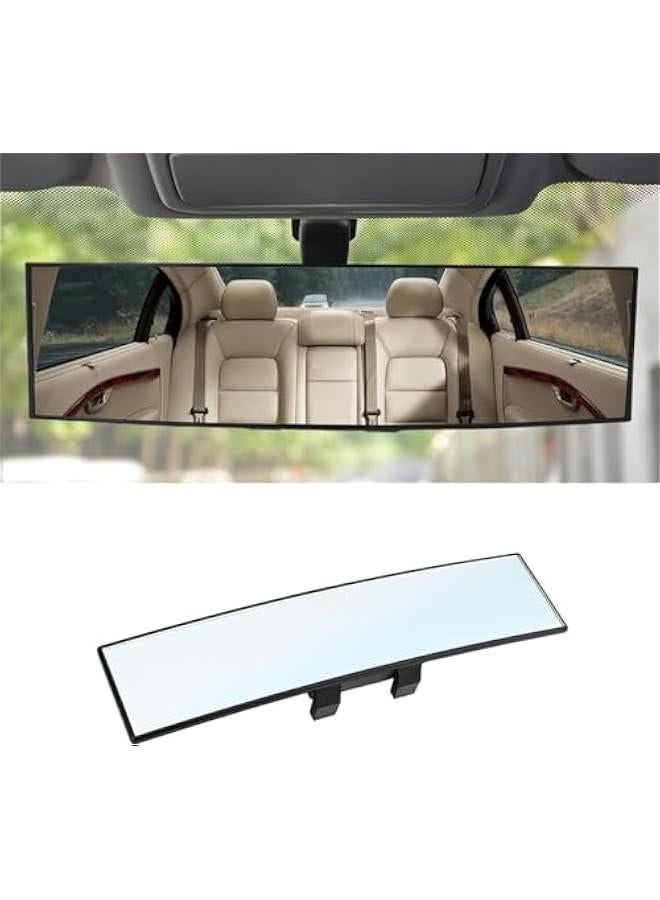 HOOKOR Car Rearview Mirrors,Interior Clip-on Panoramic Rear View Mirror for Car,Wide Viewing Range to Reduce Blind Spot Effectively for Car SUV Trucks,12 inch HD Universal Use - Image 1