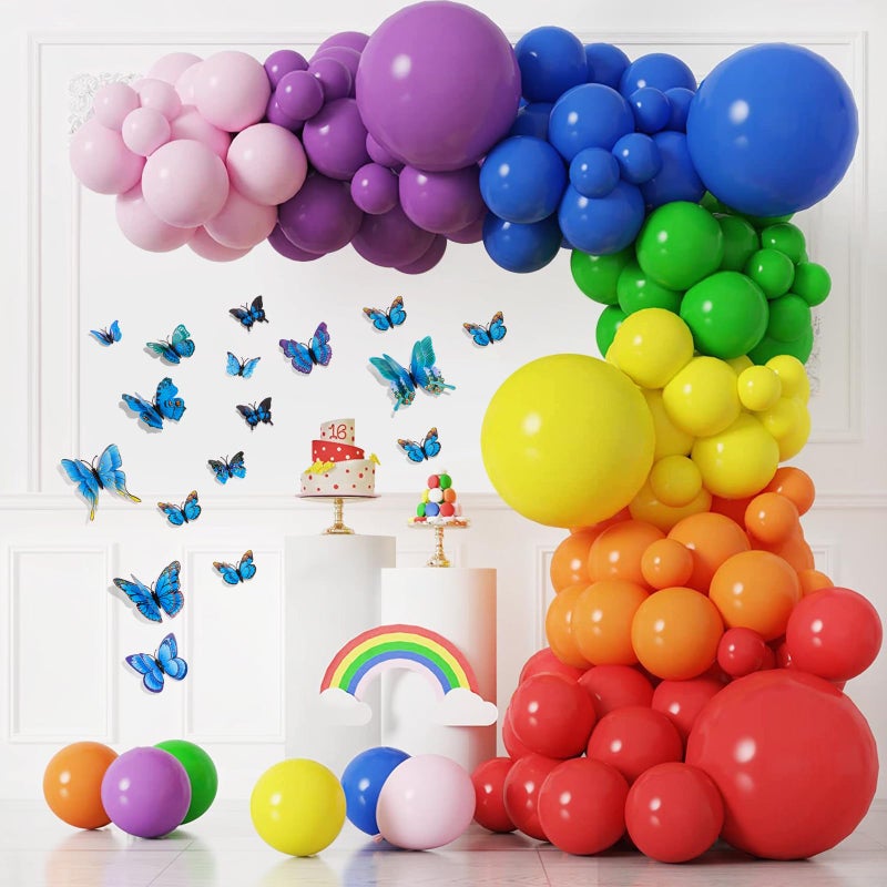 SAOROPEB 3D Butterfly Wall Decor  48 Pcs Double Layer Butterfly Decorations for Party Decorations Locker Decor Refrigerator Decal  Reusable (Blue) - Image 3