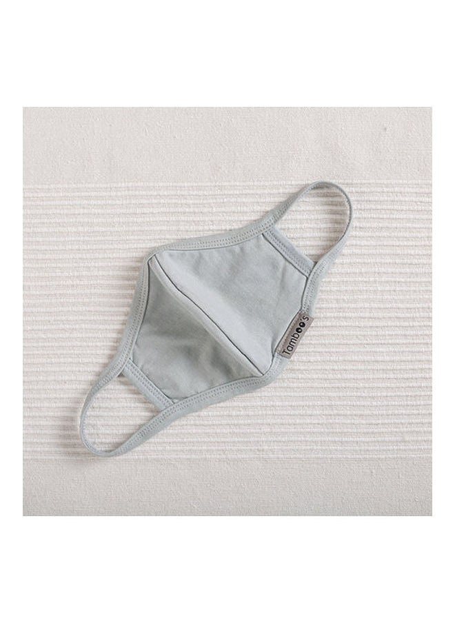 Tamboo's - 2-Piece Eco Friendly Reusable Washable Soft Adults Face Masks Grey Mist 30x13.5cm - Image 1