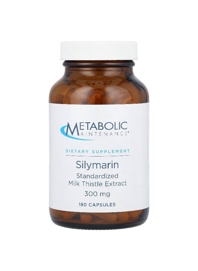 Metabolic Maintenance - Metabolic Maintenance, Silymarin, 300 mg, 180 Capsules - Image 1