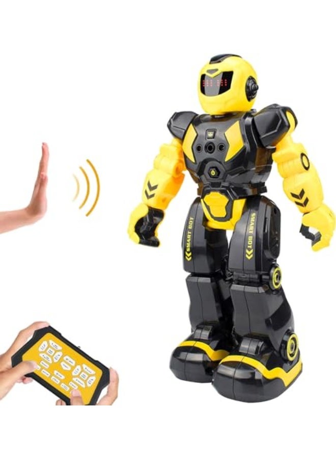 XICEN Kids Intelligent Programmable RC Robot Toy, with Infrared Controller, with Dancing,Singing, Moonwalking and LED Eyes, Gesture Sensing Robot Kit Toy for Childrens Entertainment Gift - Image 1