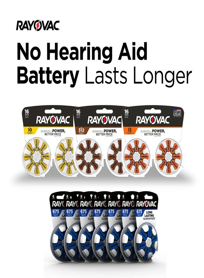 Rayovac Hearing Aid Batteries Size 675 for Hearing Aid Devices (42 Count) - Image 2