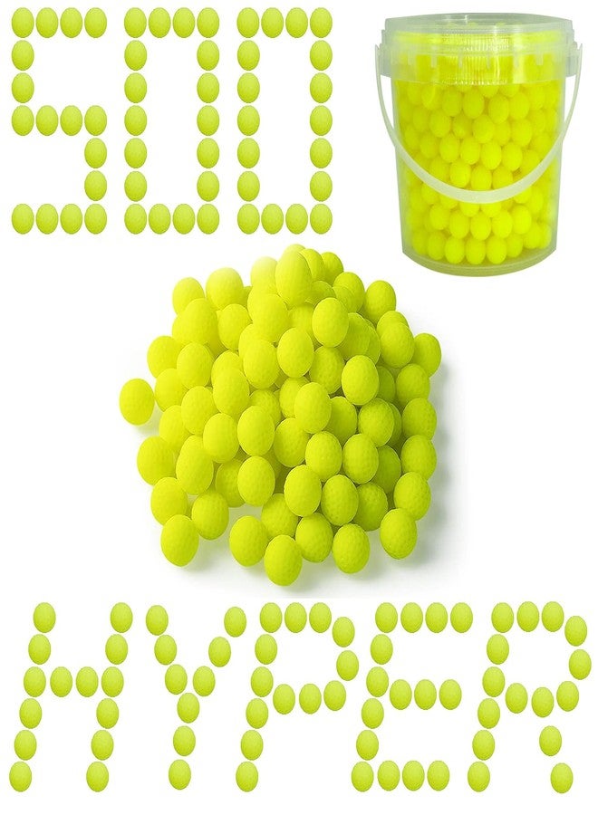 YTSWELE 500 Rounds Refill Pack Balls Ammo for Nerf Hyper Blaster Series Stock Up Hyper Games(Bucket) - Image 1