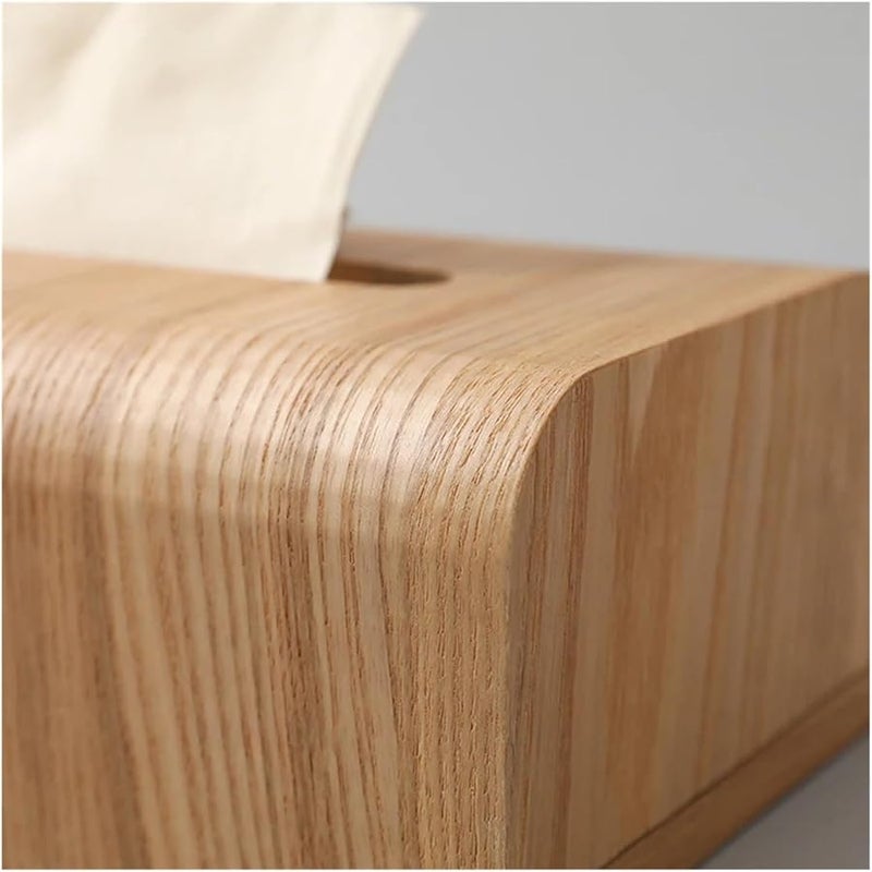 صندوق مناديل كلاسيكي من خشب الجوز لطاولة غرفة المعيشة أو سطح المكتب، مقاس 220 × 140 × 85 مم - Image 5