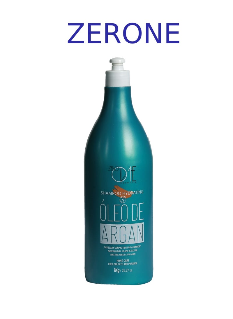 ZERONE Zero One Hydrating Shampoo with Argan Oil for Home Care - 1kg - Image 1