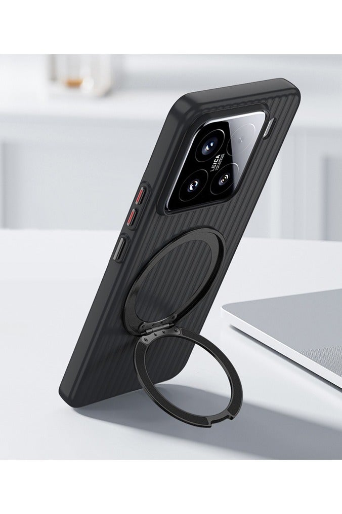 general Magnetic case Cover Compatible Xiaomi 15S Pro with Ring Stand,  【Military-Grade Protection】, Shockproof Scratch-Resistant Back Cover Shell - Image 5