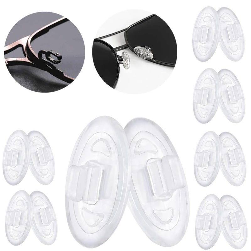 BEHLINE Replacement Nose Pad for Crosshair 1020WiretapBaby Beach SunglassPush in Eyeglass Nose PiecesSoft Silicone Glasses Nose GuardAntiSlip Snap in Repair PartsOval6 Pairs - Image 3