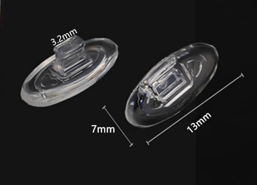 BEHLINE Replacement Nose Pad for Crosshair 1020WiretapBaby Beach SunglassPush in Eyeglass Nose PiecesSoft Silicone Glasses Nose GuardAntiSlip Snap in Repair PartsOval6 Pairs - Image 5