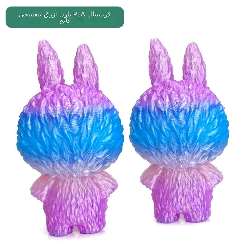 PLA Silk 3D Printer Filament 1KG, Transparent Gradient Crystal Finish, 1.75mm, 330m Spool, Compatible with Bambu Lab and Creality Printers
