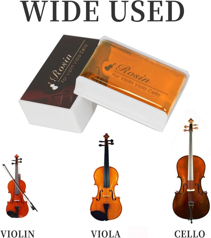 Mocking Bird TECHBLAZE Violin Rosin Viola Rosin for Violin Bow, Light Low Dust Rosin, Violin Music Instrument Accessories (6) - Image 5