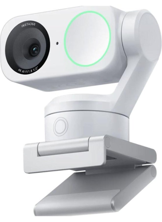 AI Powered Webcam with Gimbal, 4K, DSLR Quality, Solo/Multiple Face Tracking, Gesture Control, for On-Line Presentations, Conference, Streaming, Zoom, Teams Video Calls - Graphite Black Link 2 Black