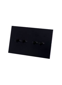 Donmarco 4 Gang 2 Way Switch (148mm Width) – Plain Toggle – Stainless Steel Panel, Modern & Durable, Fire-Resistant Electric Switch, 15-Year Warranty, Wall Switch for Home and Office (Matt Black)  - Image 2