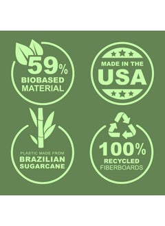 Samsill Earth'S Choice™ Plantbased Durable View 3 Ring Binder Customizable 2" Round Ring Up To 25% Plantbased Plastic Lime  - Image 3